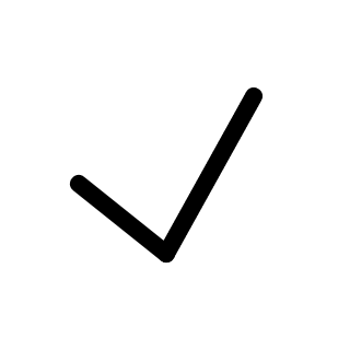 Checkmark Symbol (Pepicons Pencil) Free Open-Source SVG Icon (Pepicons Pencil)