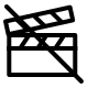 Clapperboard Off State Free Open-Source SVG Icon