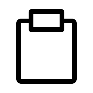 Clipboard Document Free Open-Source SVG Icon (Pepicons Pencil)