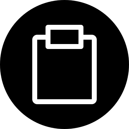 Filled Clipboard in Circle Free Open-Source SVG Icon (Pepicons Pencil)