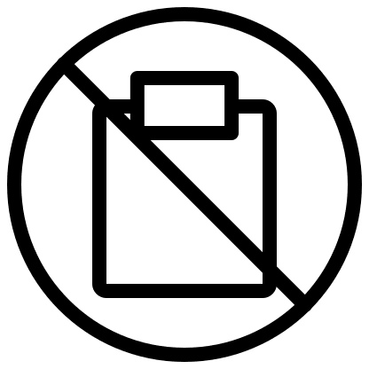 Circular Clipboard with Disabled Status Free Open-Source SVG Icon (Pepicons Pencil)