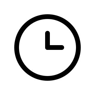 Clock Face Free Open-Source SVG Icon (Pepicons Pencil)