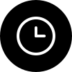 Filled Clock Circle Free Open-Source SVG Icon