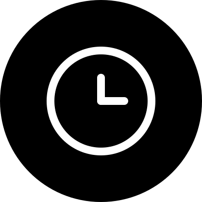 Filled Clock Circle Free Open-Source SVG Icon (Pepicons Pencil)