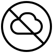 Cloud Circle Off State Free Open-Source SVG Icon