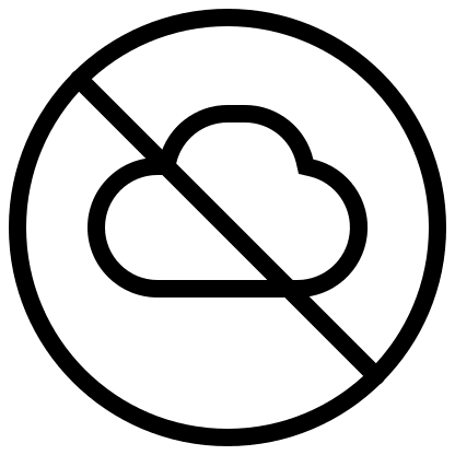 Cloud Circle Off State Free Open-Source SVG Icon (Pepicons Pencil)