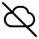 Cloud Offline (Pepicons Pencil) Free Open-Source SVG Icon