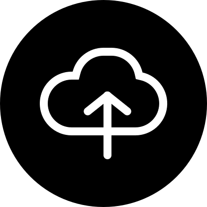 Cloud Upload Circle (Filled) Free Open-Source SVG Icon (Pepicons Pencil)