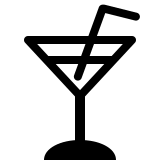 Cocktail Drink Free Open-Source SVG Icon (Pepicons Pencil)