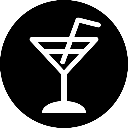 Filled Cocktail Glass in Circle Free Open-Source SVG Icon (Pepicons Pencil)