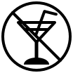 Circle with Cocktail Glass Off Free Open-Source SVG Icon