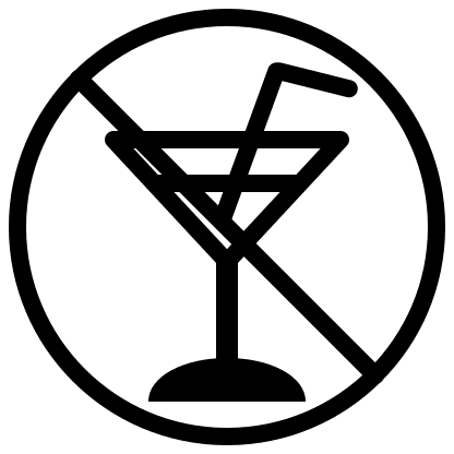 Circle with Cocktail Glass Off Free Open-Source SVG Icon (Pepicons Pencil)