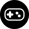 Filled Controller Circle Free Open-Source SVG Icon