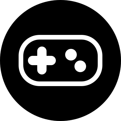 Filled Controller Circle Free Open-Source SVG Icon (Pepicons Pencil)