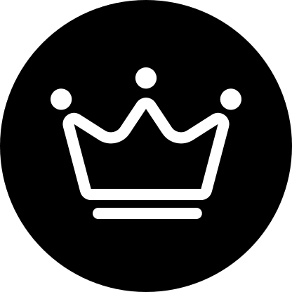 Filled Circle Crown Free Open-Source SVG Icon (Pepicons Pencil)