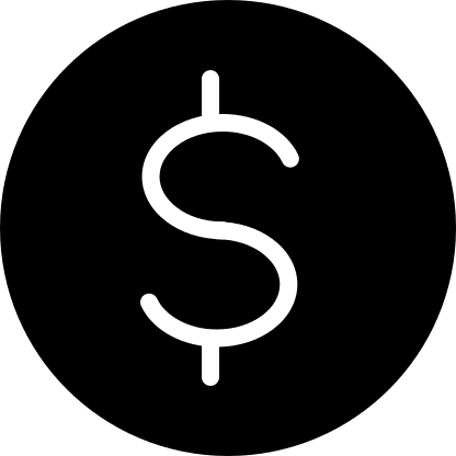 Filled Dollar Circle Symbol Free Open-Source SVG Icon (Pepicons Pencil)