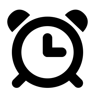 Alarm Notification Free Open-Source SVG Icon (Pepicons Pop!)