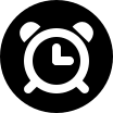 Filled Alarm Circle Free Open-Source SVG Icon