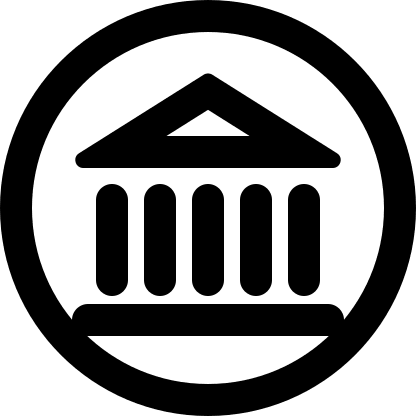 Bank Circle (Pepicons Pop!) Free Open-Source SVG Icon (Pepicons Pop!)