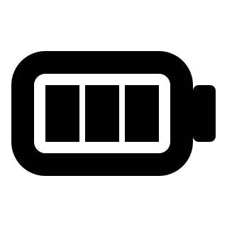 Battery Level Indicator Free Open-Source SVG Icon (Pepicons Pop!)