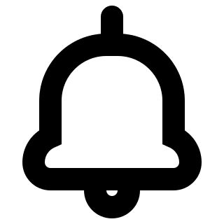 Notification Bell (Pepicons Pop!) Free Open-Source SVG Icon (Pepicons Pop!)