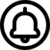 Circular Notification Bell Free Open-Source SVG Icon