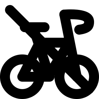 Bicycle Off (Pepicons Pop!) Free Open-Source SVG Icon (Pepicons Pop!)