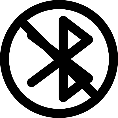 Bluetooth Circle Off Status (Pepicons Pop!) Free Open-Source SVG Icon (Pepicons Pop!)