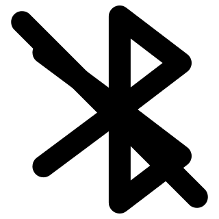 Bluetooth Disabled Connection (Pepicons Pop!) Free Open-Source SVG Icon (Pepicons Pop!)