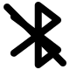 Bluetooth Disabled Connection (Pepicons Pop!) Free Open-Source SVG Icon