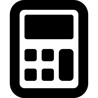 Calculator Device Free Open-Source SVG Icon (Pepicons Pop!)