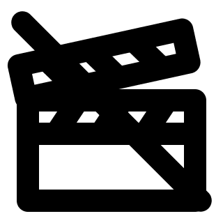 Clapperboard Disabled Free Open-Source SVG Icon (Pepicons Pop!)