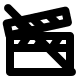 Clapperboard Disabled Free Open-Source SVG Icon