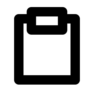 Clipboard Document Holder Free Open-Source SVG Icon (Pepicons Pop!)