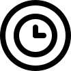 Circular Clock Design Free Open-Source SVG Icon