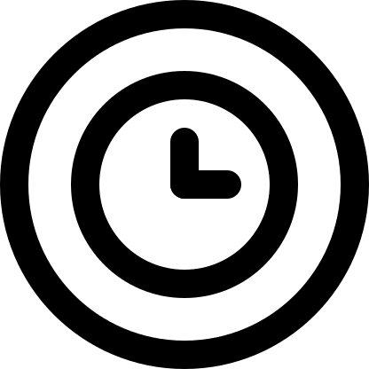 Circular Clock Design Free Open-Source SVG Icon (Pepicons Pop!)