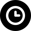 Filled Clock Circle Free Open-Source SVG Icon