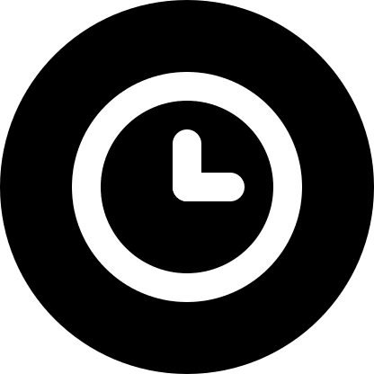 Filled Clock Circle Free Open-Source SVG Icon (Pepicons Pop!)