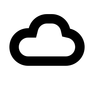 Cloud Symbol Free Open-Source SVG Icon (Pepicons Pop!)