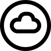 Circular Cloud Design Free Open-Source SVG Icon