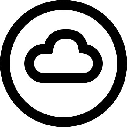 Circular Cloud Design Free Open-Source SVG Icon (Pepicons Pop!)