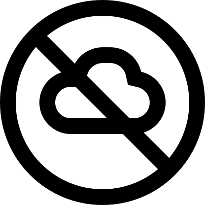 Cloud Circle Off (Pepicons Pop!) Free Open-Source SVG Icon (Pepicons Pop!)