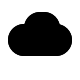 Filled Cloud Shape (Pepicons Pop!) Free Open-Source SVG Icon