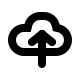 Cloud Upload (Pepicons Pop!) Free Open-Source SVG Icon