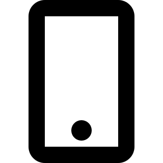 Smartphone Home Button Free Open-Source SVG Icon (Pepicons Pop!)