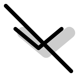 Angle Down Disabled (Pepicons Print) Free Open-Source SVG Icon (Pepicons Print)