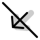 Down Left Arrow (Off) Free Open-Source SVG Icon