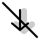 Downward Arrow (Off) Free Open-Source SVG Icon