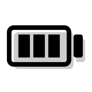 Battery Level Indicator Free Open-Source SVG Icon (Pepicons Print)