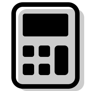 Calculator Device Free Open-Source SVG Icon (Pepicons Print)